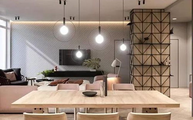 全屋定制家具利用屋內(nèi)的梁和柱，星空梵高全屋定制